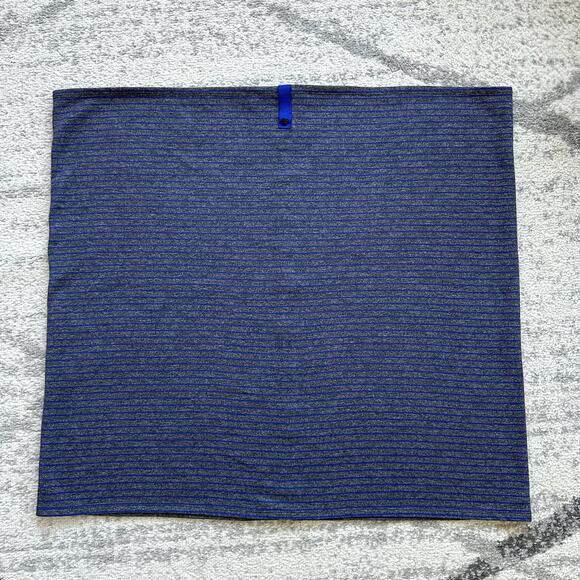 Lululemon Vinyasa Scarf Rulu Parallel Stripe Pigment Blue/Heather Black - Picture 8 of 11